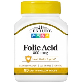 21st Century Folic Acid 800 mcg [180 Таблетки]
