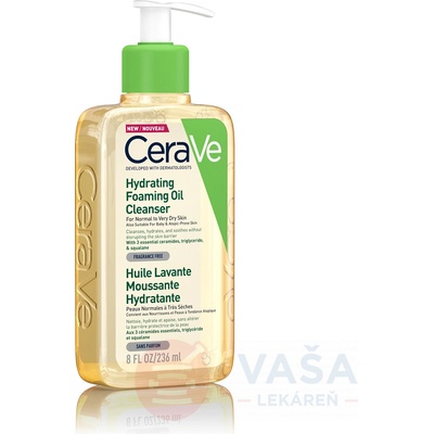 CeraVe Hydratačný čistiaci penivý olej s obsahom 3 esenciálnych ceramidov a lipidov 236 ml