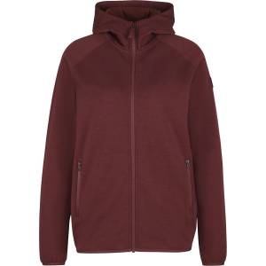 Stoic Дамско вълнено яке Stoic Women's MerinoFleece335 MMXX. Lulea Zip Hoody Fleece jacket - Pure Chocolate (105-5559-0413)