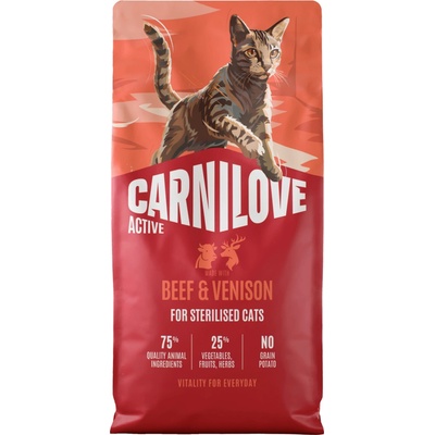 CARNILOVE Active pre sterilizované mačky hovädzie a zverina 6 kg
