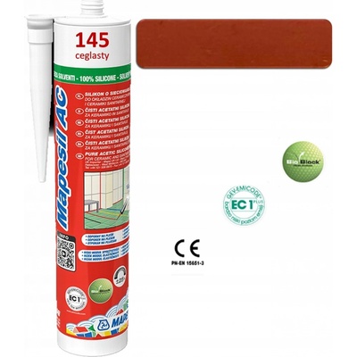 Mapei Sanitárny silikón Mapesil AC 145 tehlovo červený 310 ml