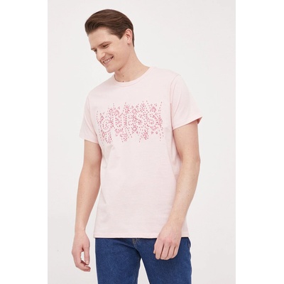 Guess Памучна тениска Guess в розово с апликация (M3GI15.K8FQ4)