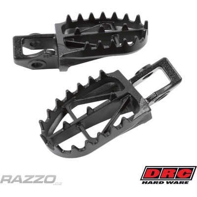Široké ocelové stupačky DRC Ultra Wide Footpegs KTM SX SXF 16-22 EXC 17-23 / Husqvarna / GasGas | Zboží Auto