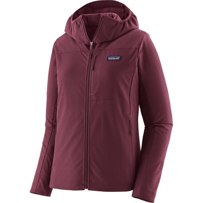 Patagonia Дамско софтшел яке Patagonia Women's R1 Crossstrata Hoody Softshell jacket - Berry Fig (103-2877-0414)