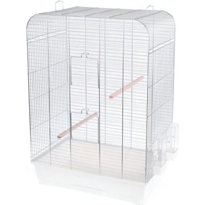 INTER-ZOO Pet Products Клетка за птици НИНА хром - 54 x 34 x 75 см БЯЛА