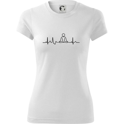 Ekg yoga Dámské Fantasy sportovní dresovina Bílá