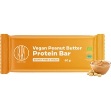 BrainMax Pure Vegan Peanut Butter Protein Bar Veganská proteínová tyčinka Arašidové maslo BIO 60 g