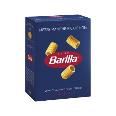 Barilla Mezze Maniche Rigate Nr. 84 0,5 kg