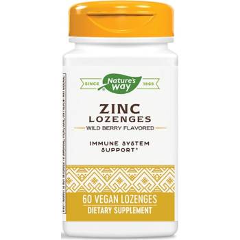 Image 1 of Nature's Way Zinc Lozenges with Echinacea and Vitamin C [60 дражета]