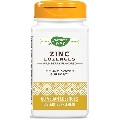 Nature's Way Zinc Lozenges with Echinacea and Vitamin C [60 дражета]