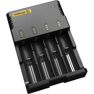 NITECORE Зарядно у-во NITECORE i4, Universal Charger, LiIon & NIMH, 18650, CR123; AA, AAA, C, D (NITECORE-C-i4-UNI)