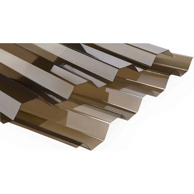 Palram Trapézová polykarbonátová deska hladká 0,8 mm 1 m x 1,260 m bronz 1 ks
