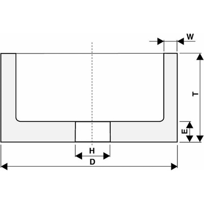 Tyrolit 48C80K9V32 Brúsny kotúč hrncovitý 100 x 50 x 20 8 x 10 mm 80 T428897