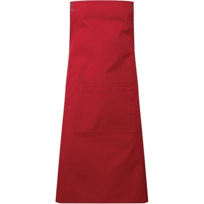 Premier Workwear Gastro zástěra tělo PR190 Red Pantone 201C 70x86cm