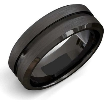 Woodrow Prsten Gun stripe nerez ocel 2264 černý