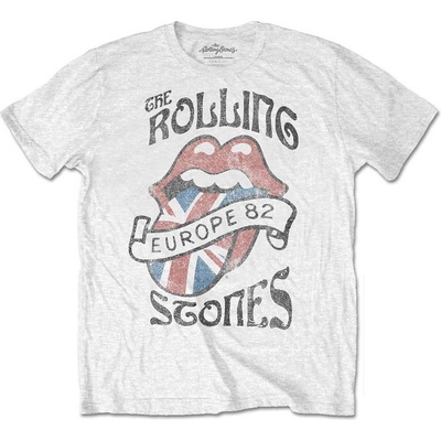 The Rolling Stones tričko Europe 82 biele