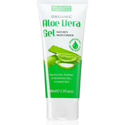 Beauty Formulas Aloe Vera hydratační gel na tělo a obličej 100 ml