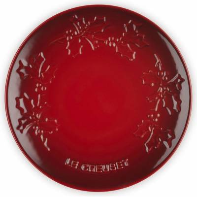 Le Creuset 80033190600003 Servírovací talíř Holly 19 cm višňový