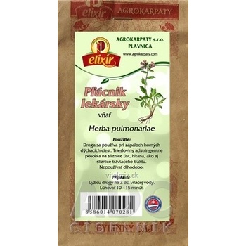 Agrokarpaty Plicník LÉKAŘSKÝ nať bylinný čaj 30 g