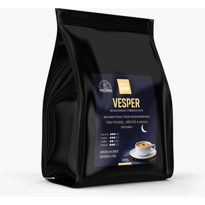 KávaPRO Vesper bezkofeinová káva Swiss Water turek 1 kg