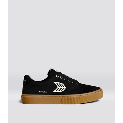 Cariuma Naioca Pro Suede and Canvas Gum Black