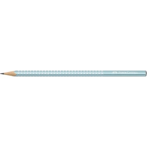Faber-Castell Графитен молив, B, триъгълен, FABER-CASTELL "Sparkle", металик океанско синьо 118262 (118262)