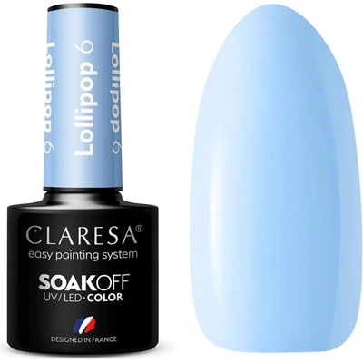 Claresa SoakOff UV/LED Color Lollipop gelový lak na nehty odstín 6 5 g