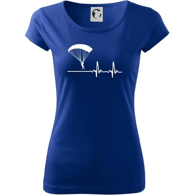 Paragliding EKG Pure dámske tričko Kráľovská modrá