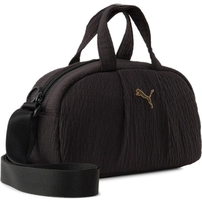 Puma dámska kabelka UP MINI GRIP BAG Čierna Zlatá