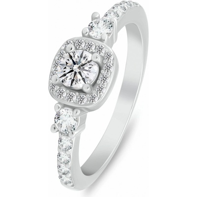 Brilio Silver stříbrný prsten s kubickými zirkony RI148W