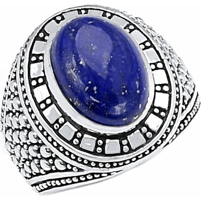 Nefertitis 1001 Pánský stříbrný prsten s Lapisem lazuli NF56741