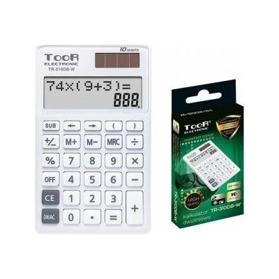 Toor Electronic 10-position two-line calculator. TR-310DB-IN TOOR