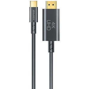 Awei кабел за HDMI4K 30Hz, черен/черн (Awe000201)