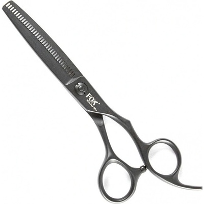 FOX Barber Expert Gunmetal Efile 6' šedočierne efilačné kadernícke nožnice