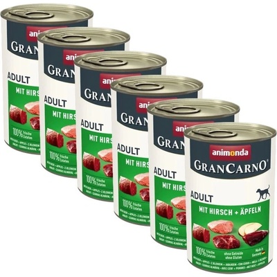 Animonda GranCarno Adult Beef & Deer & Apple 6 x 400 g