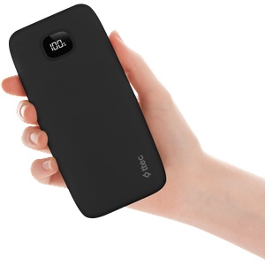 Ttec Външна батерия ttec ChargeUp LCD 10.000mAh Powerbank - Черна