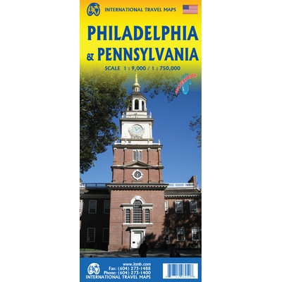 plán Philadelphia 1:10 t./ Pennsylvania 1:750 tis. ITM