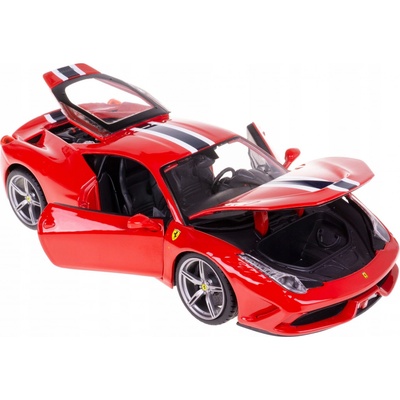 Bburago Ferrari 458 Speciale Ferrari Race&Play červená 1:18
