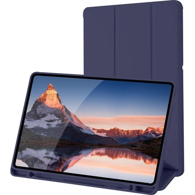 Techsuit Калъф за Samsung Galaxy Tab S6 Lite (2020/2022/2024) - Flex Trifold - Тъмно син