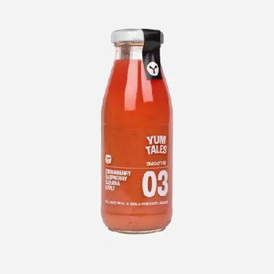 YumTales Smoothie jahoda, malina, banán a jablko 240 ml