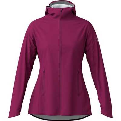 Löffler Дамско водоустойчиво яке за колоездене Löffler Women's Hooded Jacket WPM Pocket Cycling jacket - Bordeaux - размер 42 (EU) (151-0641-0615)