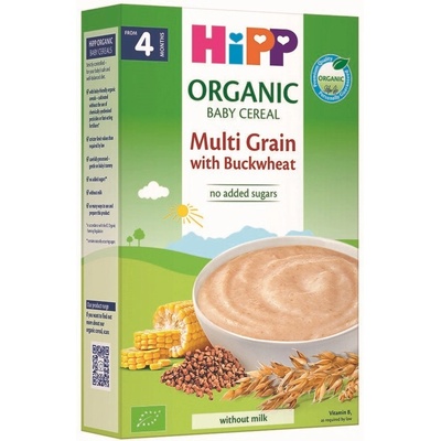 Hipp Био инстантна безмлечна многозърнеста каша Hipp - С елда, 200 g (AL30407-01F)