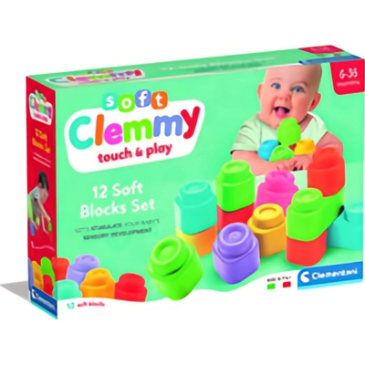 Clementoni Baby Kostky gumové měkké 12 ks