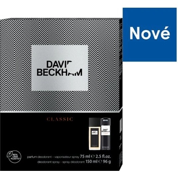 David Beckham Classic deodorant sklo 75 ml + deospray 150 ml dárková sada