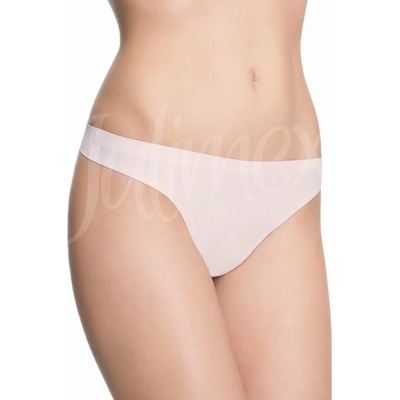 Julimex Tanga panty s krajkou Telová