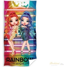 Carbotex Dětská osuška Panenky Rainbow High Fashion Party 70 x 140 cm