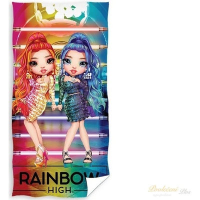 Carbotex Dětská osuška Panenky Rainbow High Fashion Party 70 x 140 cm