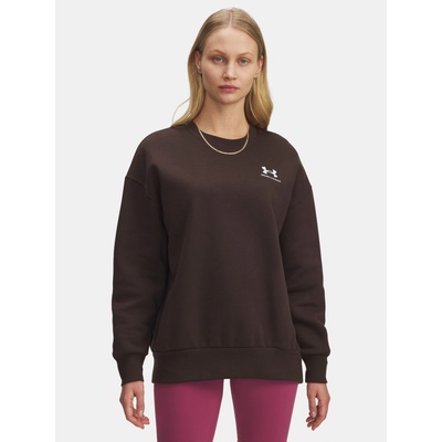 Under Armour UA Icon Fleece OS Crew-BRN hnedá