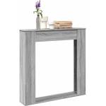 vidaXL Облицовка за камина сив сонома 100x20x100 см инженерно дърво (854576)