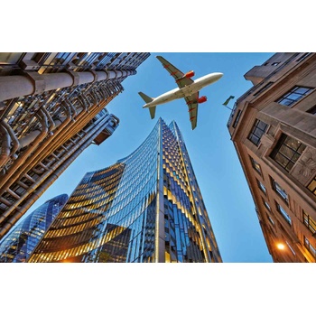 DIMEX ART s. r. o Флизелинов фототапет реактивен самолет 375 x 250 см